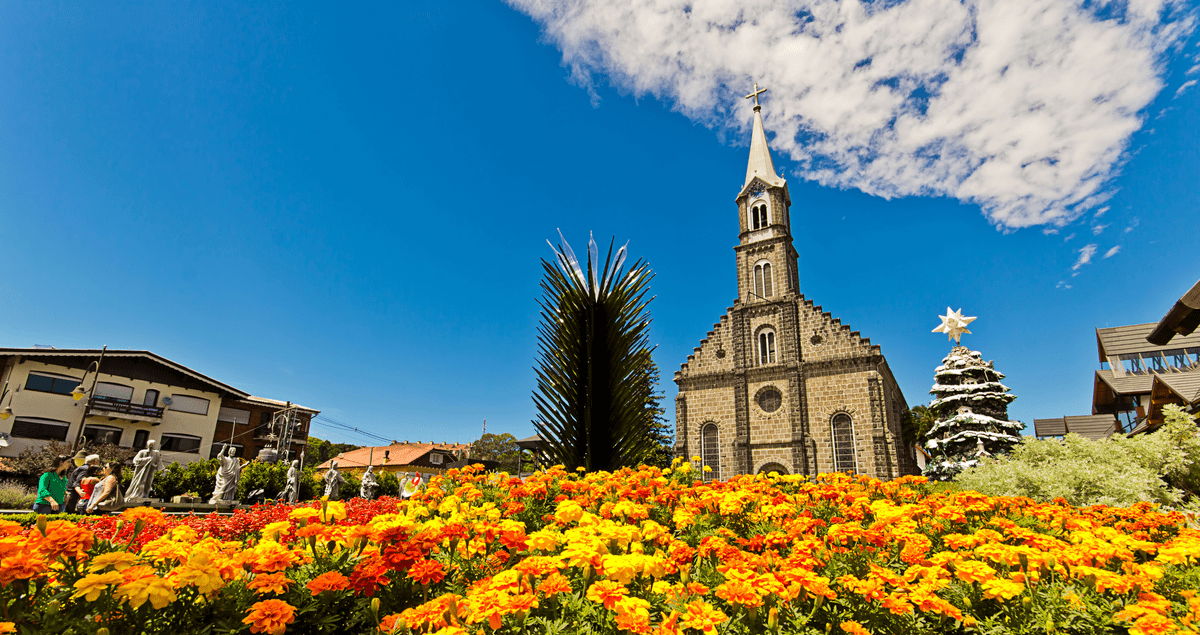 Fotografia de igreja na cidade de Gramado