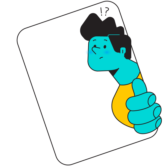 ilustração homem em moldura neon empréstimo